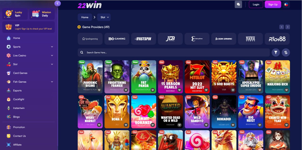 22Win Slot Games