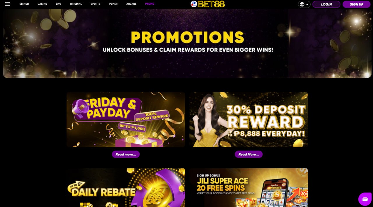 Bet88 Casino Promotions